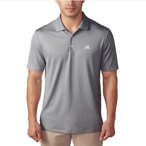 adidas Golf Men's Branded Performance Polo Size Large Grey